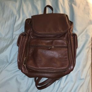 Mini leather backpack/purse